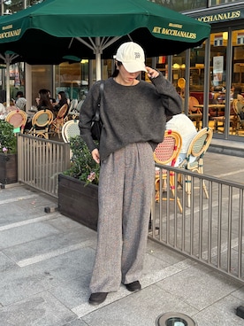 「アイテム（ショルダーバッグ）」を使った、shino hayasakiさん（レディース・165cm・30代）の秋コーディネート