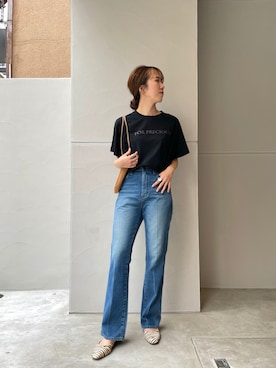 「Wrangler（ラングラー）のアイテム」を使った、shino hayasakiさん（レディース・165cm）の夏コーディネート