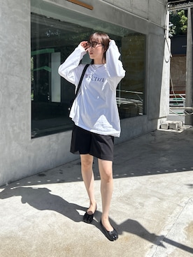 「Maison Margiela（メゾンマルジェラ）のMaison Margiela　 Ballet Shoes Soft Vintage Na（パンプス）」を使った、shino hayasakiさん（レディース・165cm）の秋コーディネート