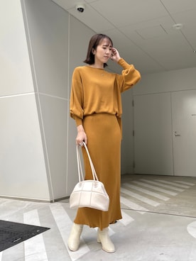 「マイベストコーデ2021」｜shino hayasakiさん（レディース・165cm）の冬コーディネート