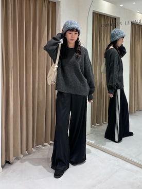 「アイテム（ローファー）」を使った、shino hayasakiさん（レディース・165cm・30代）の冬コーディネート