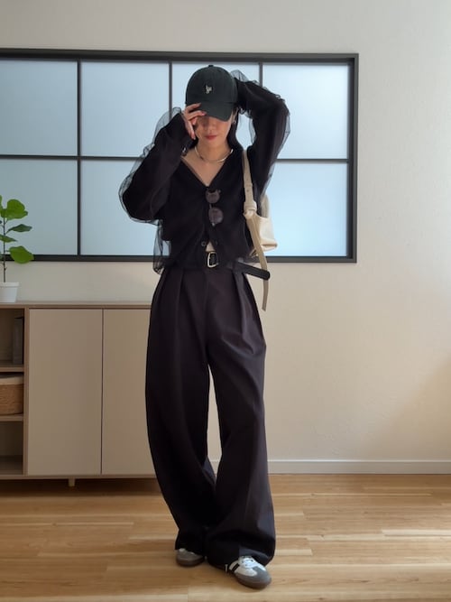 即購入OK カプリシュレマージュ チュールレイヤードカーディガン 1枚で