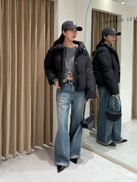 「アイテム（その他アウター）」を使った、shino hayasakiさん（レディース・165cm）の秋コーディネート