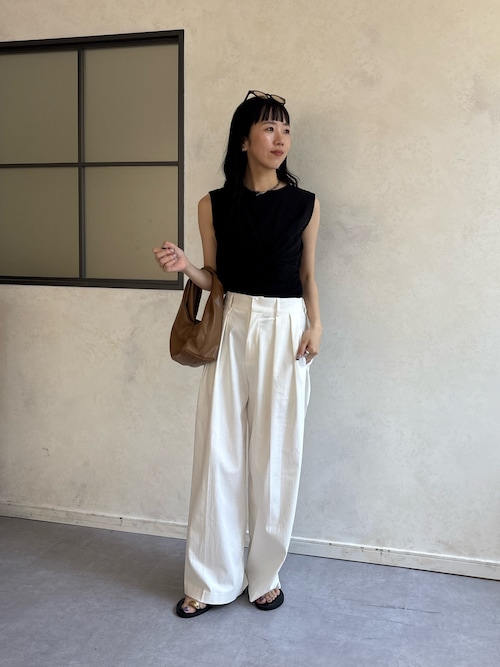 ツイストドレープTシャツ