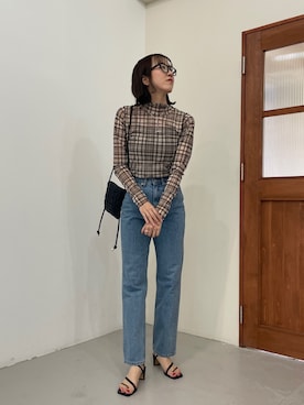 「チェック柄に恋してる」｜shino hayasakiさん（レディース・165cm）の冬コーディネート