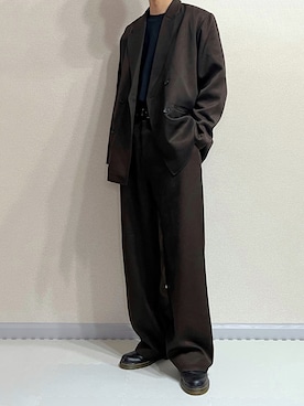 「ショッピング」｜「アイテム（ジャケット/アウター）」を使った、すずしょーさん（メンズ・176cm）の秋コーディネート