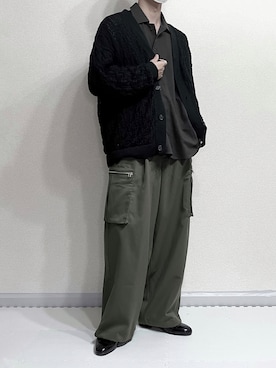 「shiki tokyo（シキトウキョウ）のアイテム（パンツ）」を使った、すずしょーさん（メンズ・176cm）の秋コーディネート