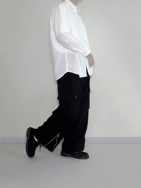 「長袖シャツ」｜すずしょーさん（メンズ・176cm・20代）の秋コーディネート