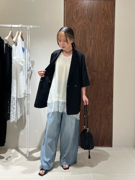 「アイテム（ジャケット/アウター）」を使った、gg_harukaさん（レディース・160cm）の春コーディネート