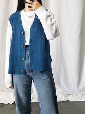 「ニット/セーター」｜me+emselectさん（レディース・154cm）の秋コーディネート