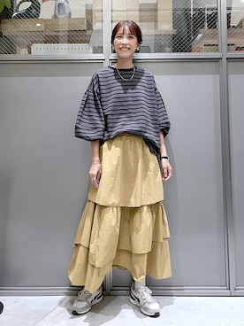 「アイテム（アナログ腕時計）」を使った、M I N Oさん（レディース・165cm）の秋コーディネート