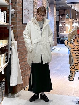 「体型カバー」｜M I N Oさん（レディース・165cm）の秋コーディネート