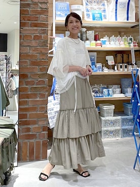 「アイテム（腕時計）」を使った、M I N Oさん（レディース・165cm）の夏コーディネート