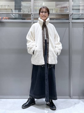 「体型カバー」｜M I N Oさん（レディース・165cm）の秋コーディネート