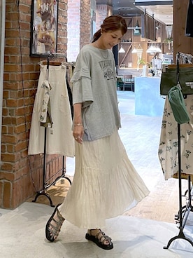 「アイテム（腕時計）」を使った、M I N Oさん（レディース・165cm）の夏コーディネート