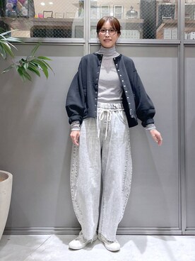 「アイテム（その他トップス、ベージュ系）」を使った、M I N Oさん（レディース・165cm）の冬コーディネート