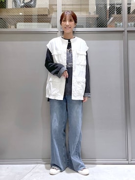 「アイテム（アナログ腕時計）」を使った、M I N Oさん（レディース・165cm）の秋コーディネート