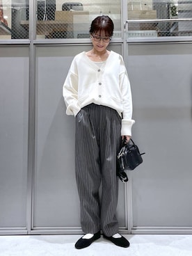 「niko and ...」｜「アイテム（バレエシューズ）」を使った、M I N Oさん（レディース・165cm）の冬コーディネート