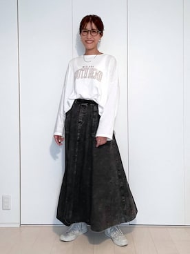 「アイテム（アナログ腕時計）」を使った、M I N Oさん（レディース・165cm）の秋コーディネート