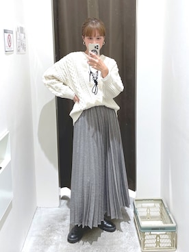 M I N Oさん（レディース・165cm）の冬コーディネート