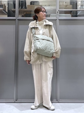 「体型カバー」｜M I N Oさん（レディース・165cm）の秋コーディネート