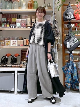 「体型カバー」｜M I N Oさん（レディース・165cm）の春コーディネート