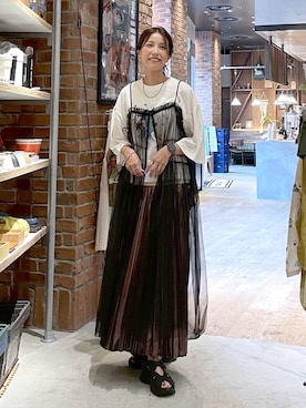 「アイテム（腕時計）」を使った、M I N Oさん（レディース・165cm）の夏コーディネート