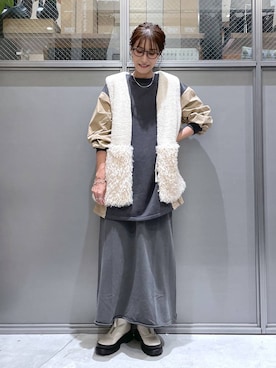 「アイテム（アナログ腕時計）」を使った、M I N Oさん（レディース・165cm）の秋コーディネート