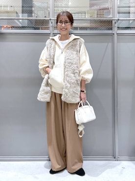 「アイテム（アナログ腕時計）」を使った、M I N Oさん（レディース・165cm）の秋コーディネート