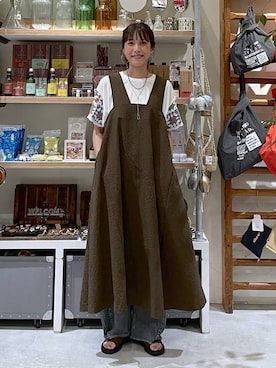 「niko and...（ニコアンド）のアイテム（その他パンツ）」を使った、M I N Oさん（レディース・165cm）の夏コーディネート
