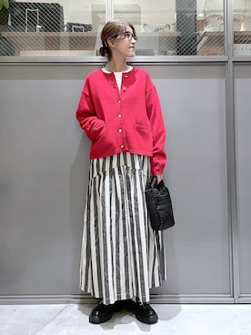 「アイテム（カーディガン/ボレロ）」を使った、M I N Oさん（レディース・165cm）の夏コーディネート