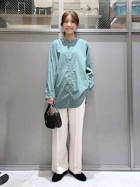 「アイテム（バレエシューズ）」を使った、M I N Oさん（レディース・165cm）の夏コーディネート