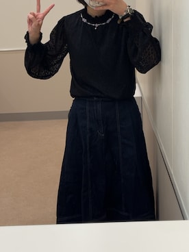 「axes femme（アクシーズファム）のアイテム（Tシャツ/カットソー）」を使った、ふにゃもらけさん（レディース）の夏コーディネート