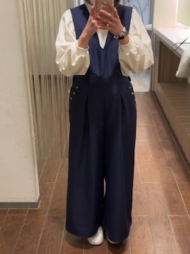 「axes femme（アクシーズファム）のアイテム（ワンピース）」を使った、ふにゃもらけさん（レディース・150cm）の冬コーディネート