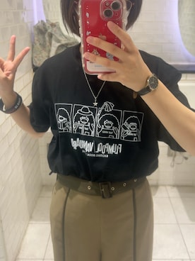「アイテム（Tシャツ/カットソー）」を使った、ふにゃもらけさん（レディース）の夏コーディネート