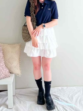 「frunco（フランコ）のアイテム」を使った、nanaminfruncoさん（レディース・153cm）の夏コーディネート