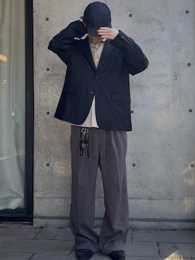 「THOMAS MASON（トーマス メイソン）のアイテム」を使った、トキヤさん（メンズ・178cm）の夏コーディネート