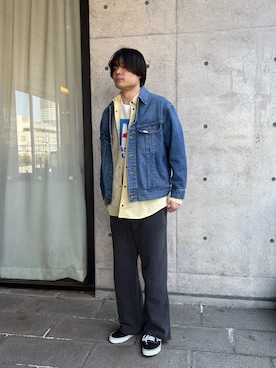 「URBAN RESEARCH Sonny Label（アーバンリサーチサニーレーベル）のアイテム（パンツ）」を使った、ハラトキヤさん（メンズ・178cm）の春コーディネート