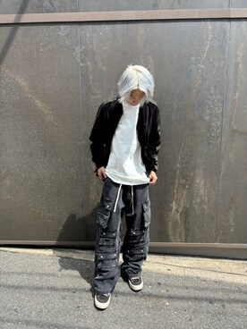 「Needles（ニードルス）のアイテム（ジャケット/アウター）」を使った、海沙樹さん（メンズ・171cm）の夏コーディネート