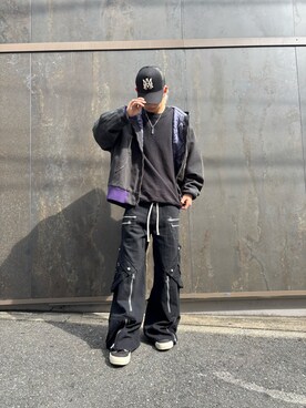 「Needles（ニードルス）のアイテム（ジャケット/アウター）」を使った、海沙樹さん（メンズ・171cm）の秋コーディネート