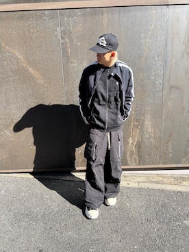 「DANKE SCHON（ダンケシェーン）のアイテム（その他アウター）」を使った、海沙樹さん（メンズ・171cm）の秋コーディネート