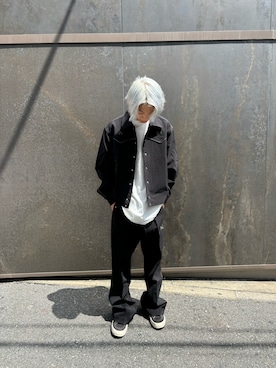 「Needles（ニードルス）のアイテム（ジャケット/アウター）」を使った、海沙樹さん（メンズ・171cm）の夏コーディネート