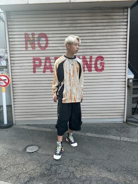 「Y-3（ワイスリー）のアイテム」を使った、海沙樹さん（メンズ・171cm）の春コーディネート
