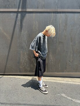 海沙樹さん（メンズ・171cm）の夏コーディネート