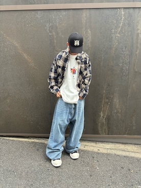 海沙樹さん（メンズ・171cm）の夏コーディネート