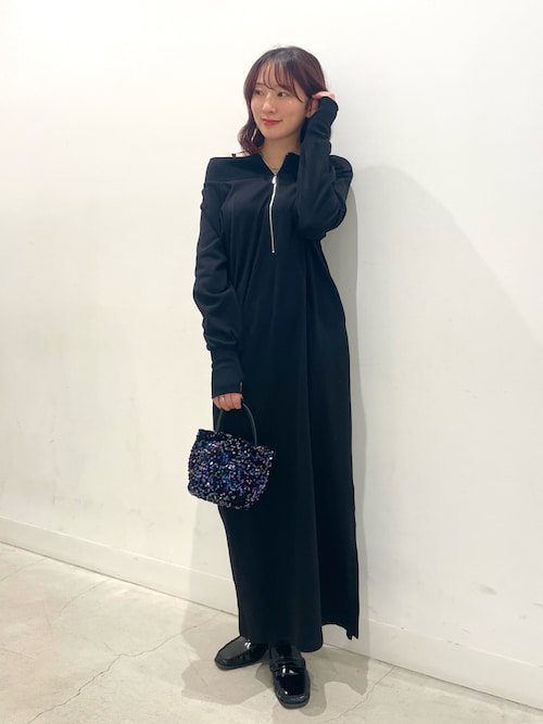 セール】オフショルハーフジップワンピース（ワンピース）｜SENSE OF