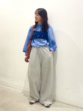 「アイテム（その他トップス）」を使った、ひなちさん（レディース・164cm）の秋コーディネート