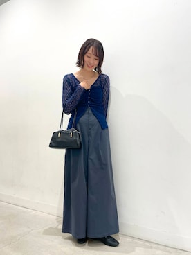 「ブルベ冬×秋カラーコーデ」｜ひなちさん（レディース・164cm）の秋コーディネート