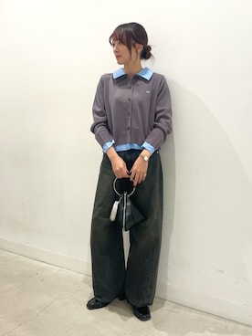 「SENSE OF PLACE by URBAN RESEARCH（センスオブプレイスバイアーバンリサーチ）のアイテム（カーディガン/ボレロ）」を使った、ひなちさん（レディース・164cm）の秋コーディネート