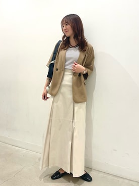 「アイテム（アクセサリー）」を使った、ひなちさん（レディース・164cm）の春コーディネート